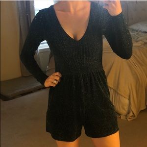 Green Glitter romper
